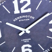 Industrial Gunmetal Grey Wall Clock with Vintage Design