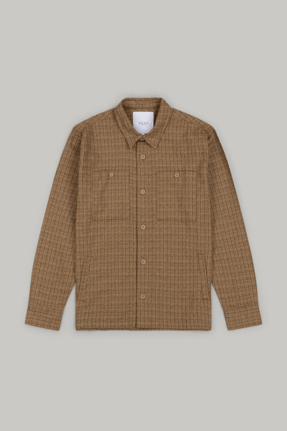 J Neo Cotton Overshirt Stone & Grey