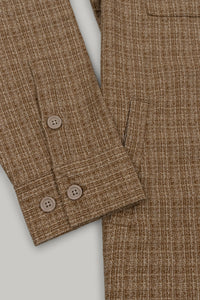 J Neo Cotton Overshirt Stone & Grey