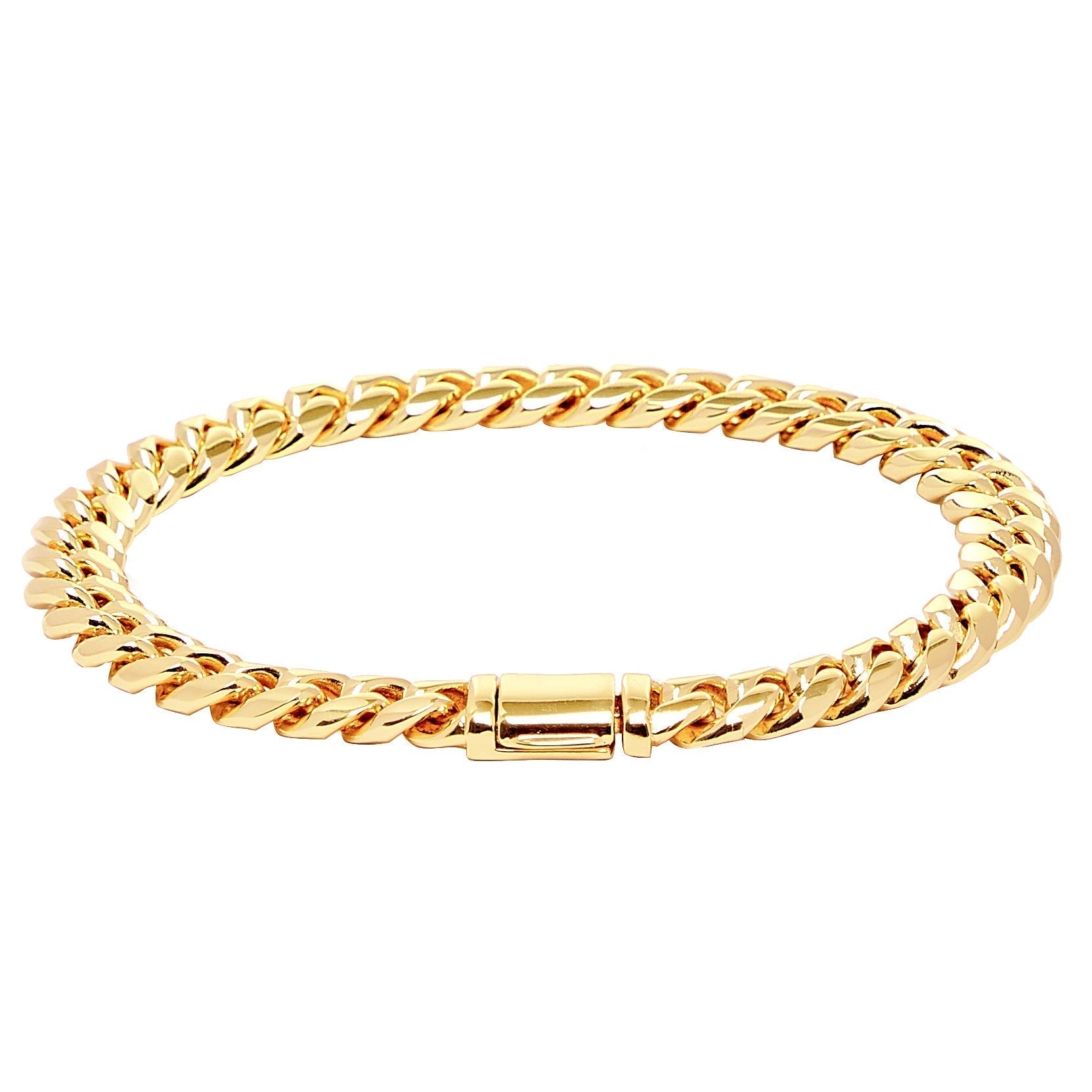 Miami Cuban Bracelet (Gold) 8mm