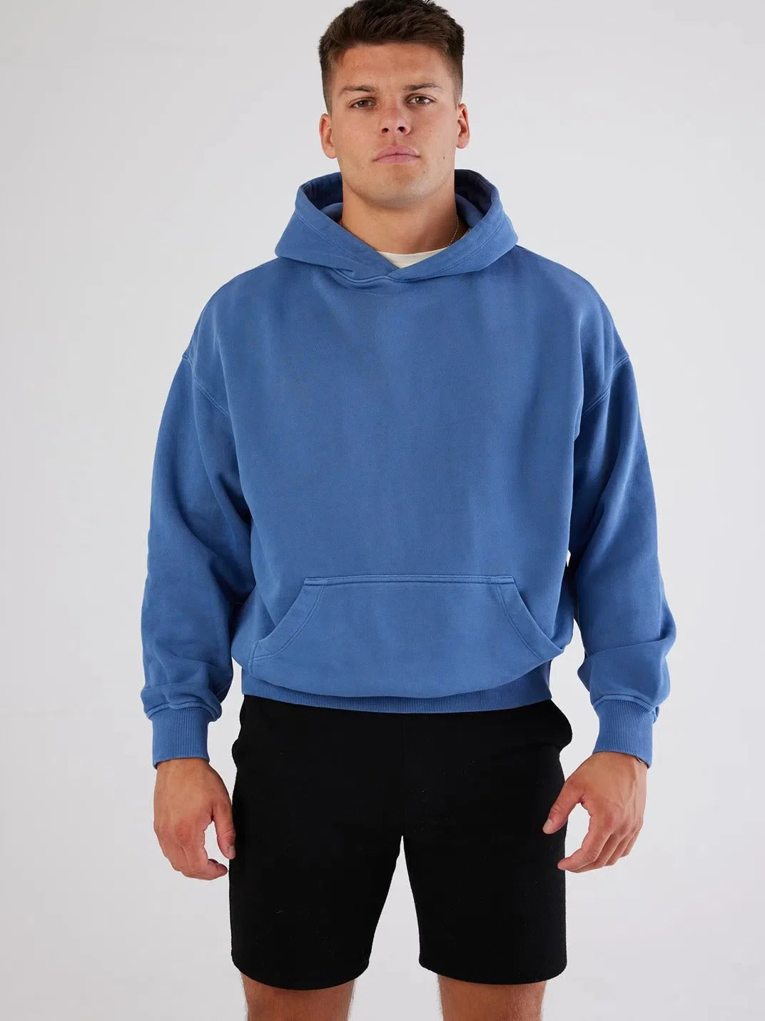 Antibes Heavyweight Hoodie Blue