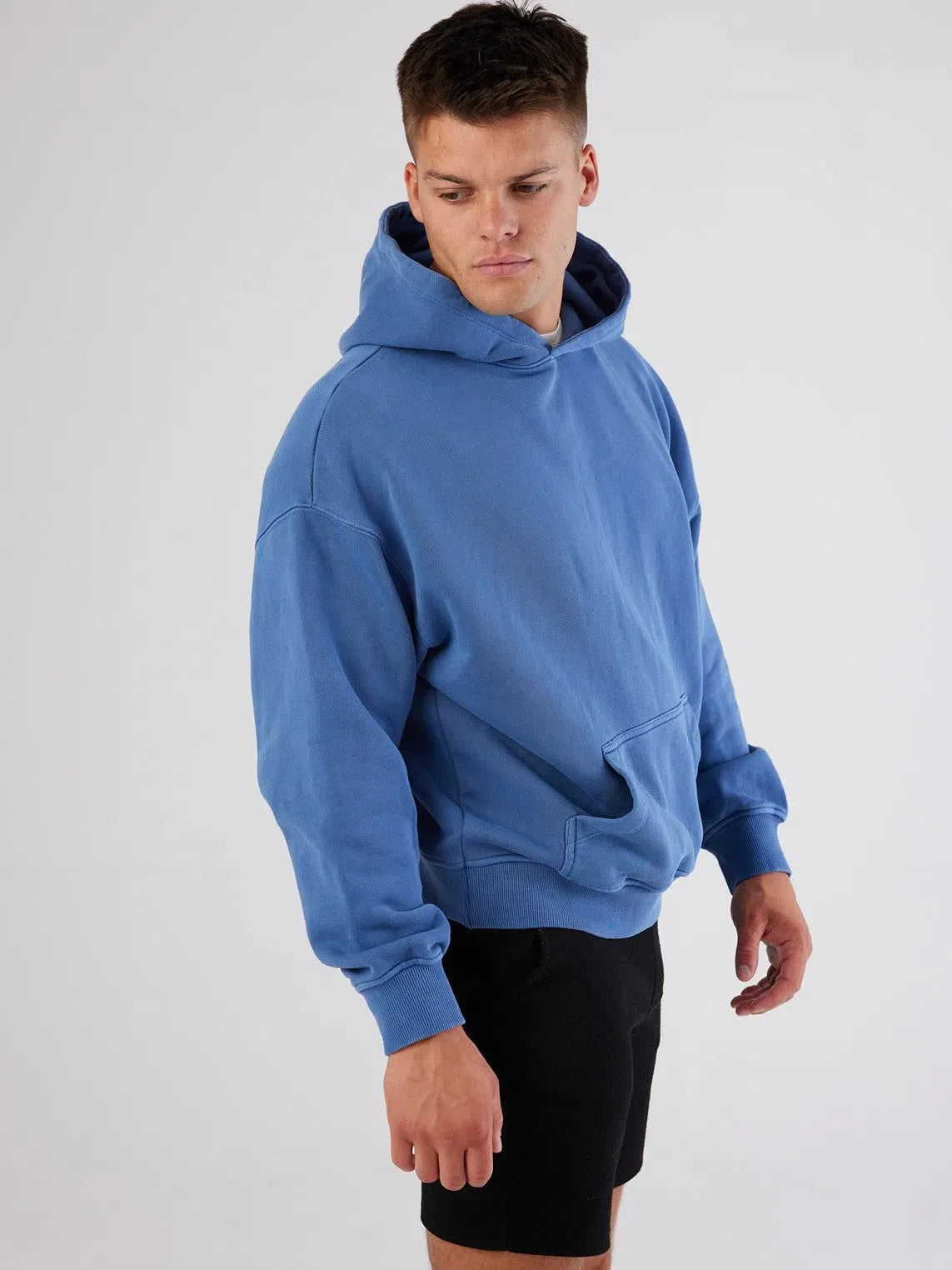Antibes Heavyweight Hoodie Blue