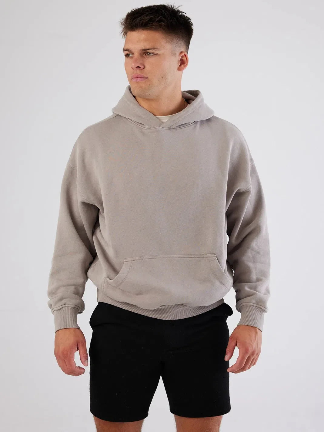Antibes Heavyweight Hoodie Beige