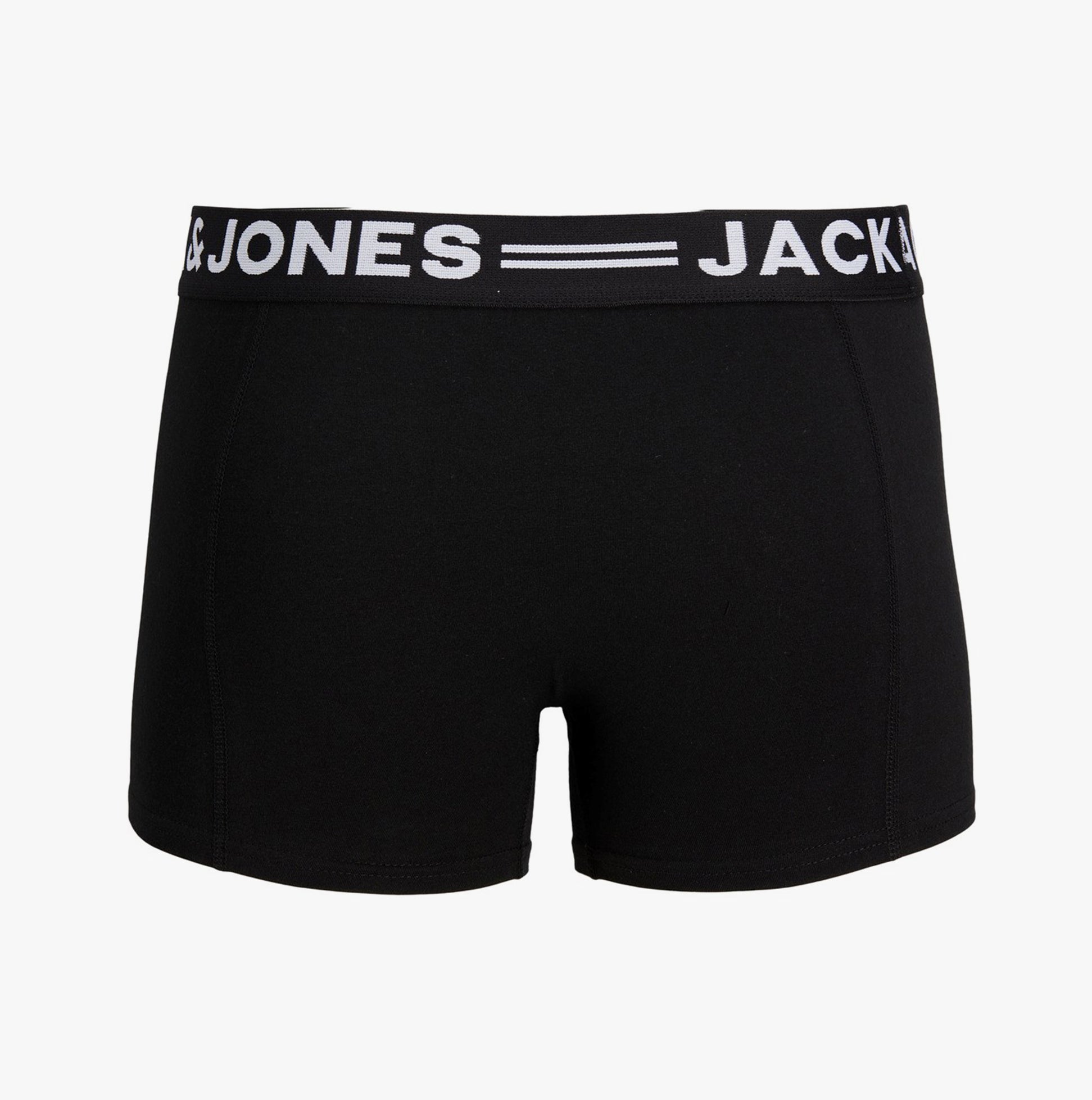Jack & Jones SENSE 3 Pack Trunks Mens Black