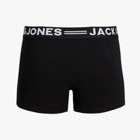 Jack & Jones SENSE 3 Pack Trunks Mens Black