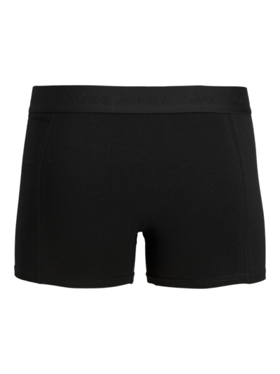 Jack & Jones WAISTBAND 3 Pack Trunks Mens Black