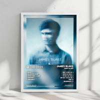 James Blake "James Blake" Album Cover Poster - with Complete Tracklist