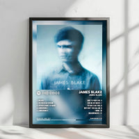 James Blake "James Blake" Album Cover Poster - with Complete Tracklist