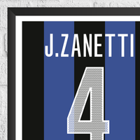 Javier Zanetti Legend Stats Print