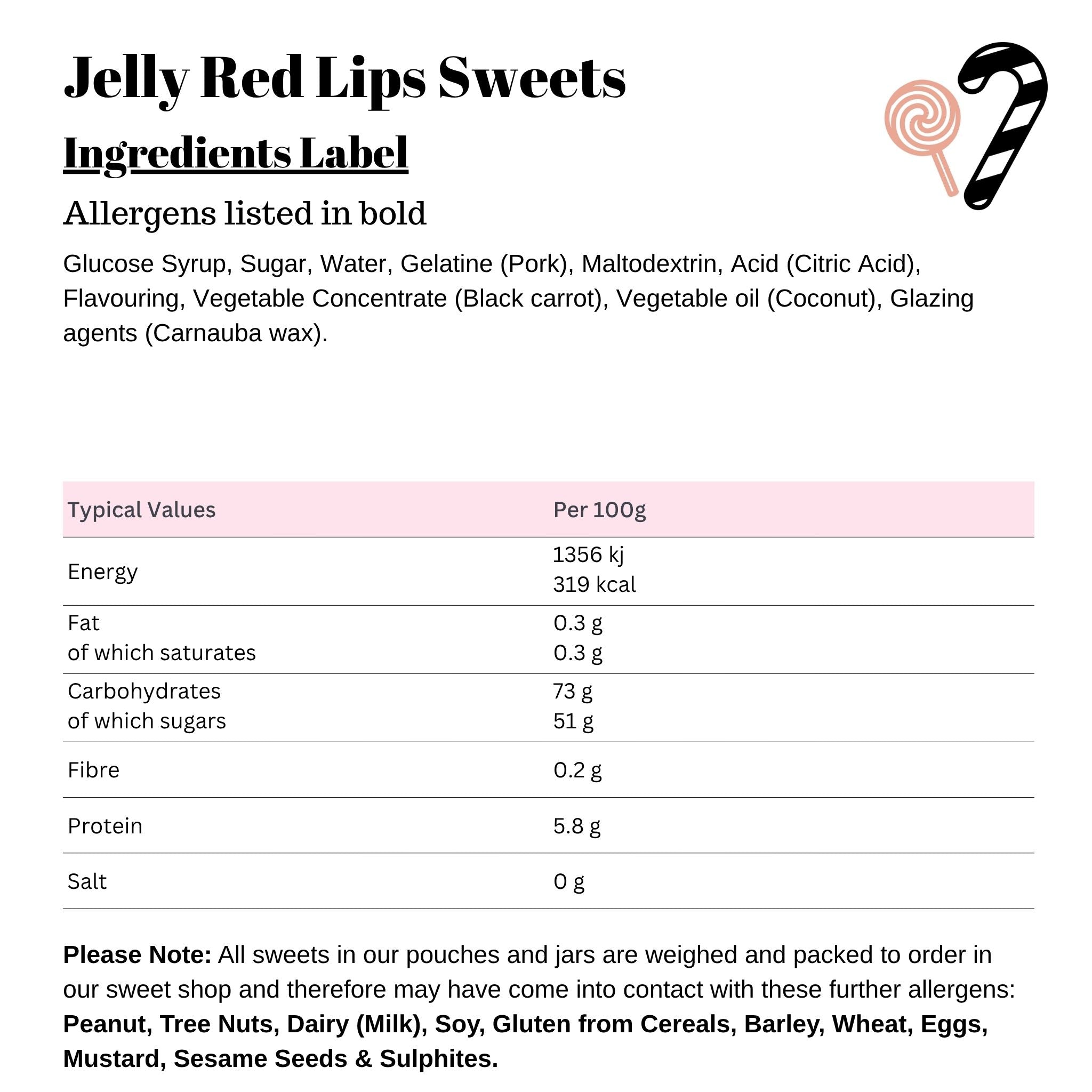 Jelly Red Lips Sweets