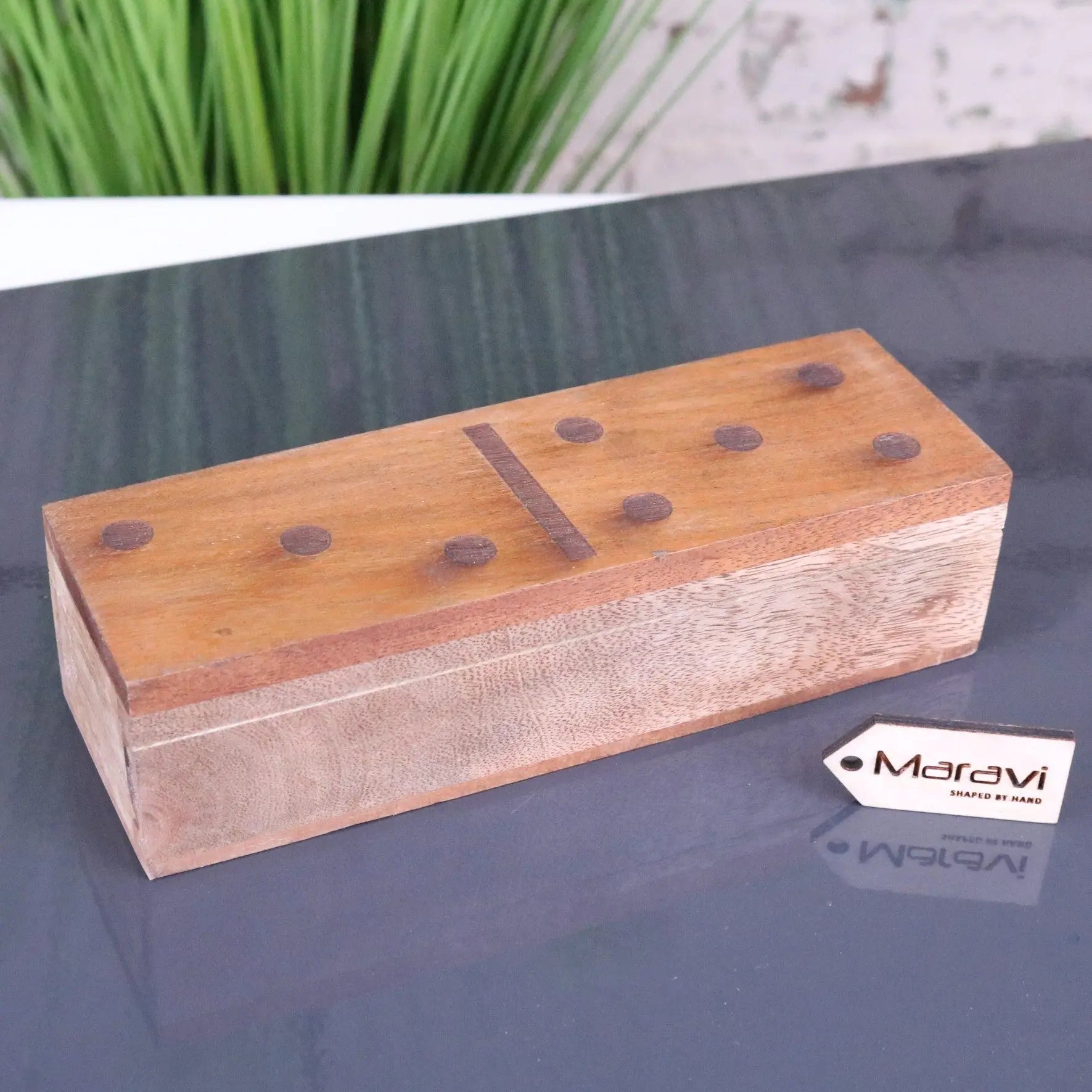 Jeyra Wooden Dominoes Set