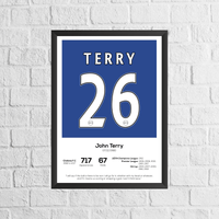 John Terry Legend Stats Print