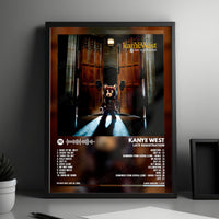 Kanye West "Late Registration" Album Cover Poster - with Complete Tracklist