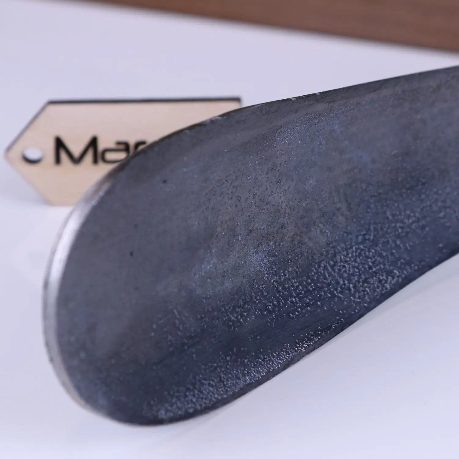 Kasha Antique Dog Head Shoe Horn in Gunmetal Grey
