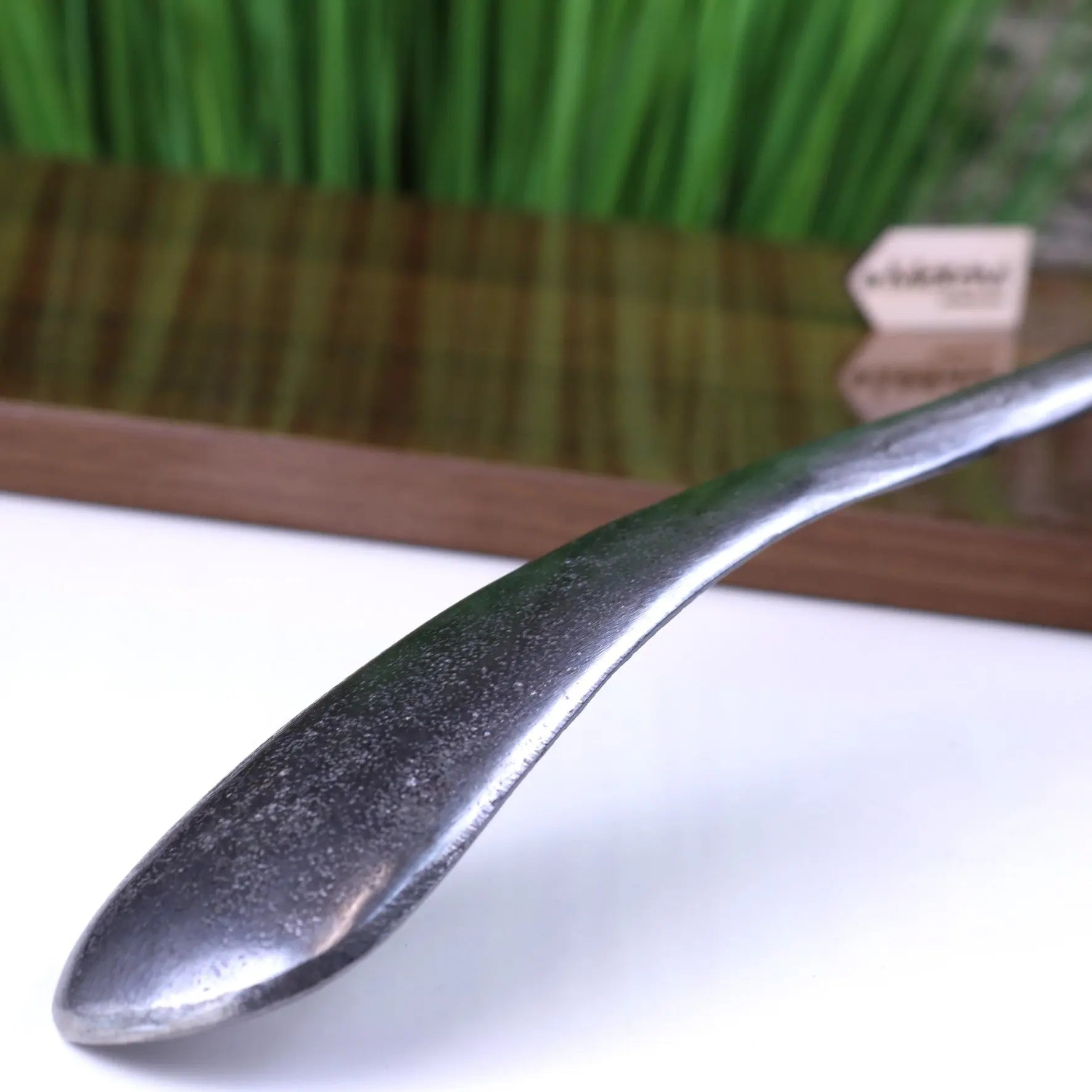 Kasha Ram's Head Antique Style Shoe Horn in Gunmetal Finish