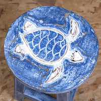 Kavi Kids Wooden Turtle Stool 25cm – Handcrafted Charm for Playrooms and Nurseries