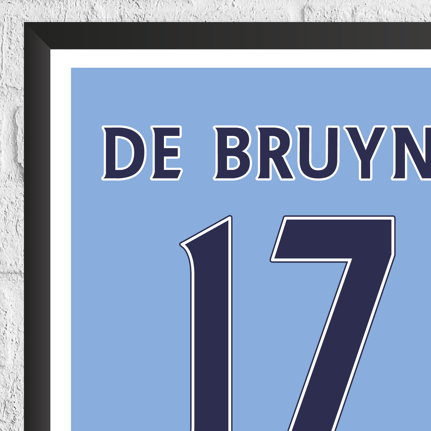 Kevin De Bruyne Legend Stats Print