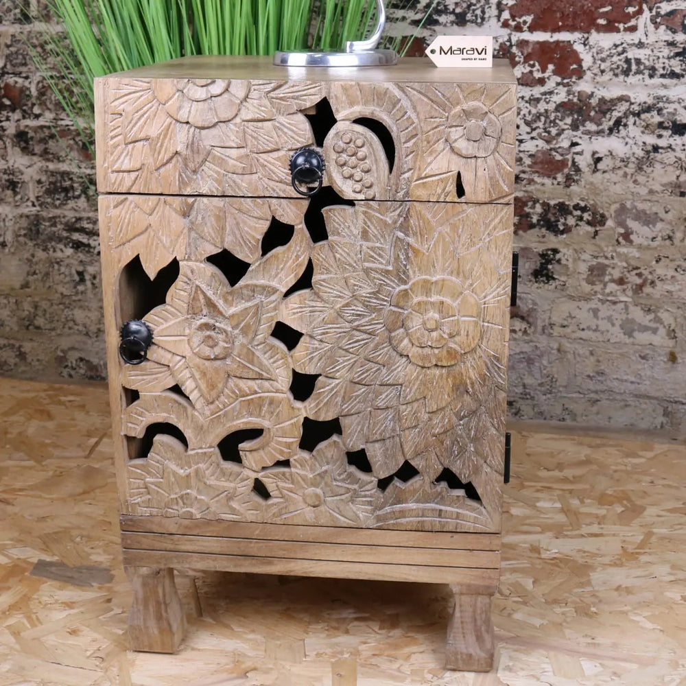 Kheda Mango Wood Bedside Cabinet