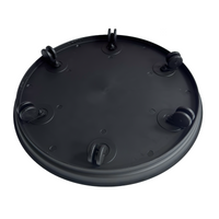 Patio Pot Trolley Set of 2 – Black – Medium 30 cm (20 kg) & Large 38 cm (50 kg) – Heavy Duty Plant Caddy