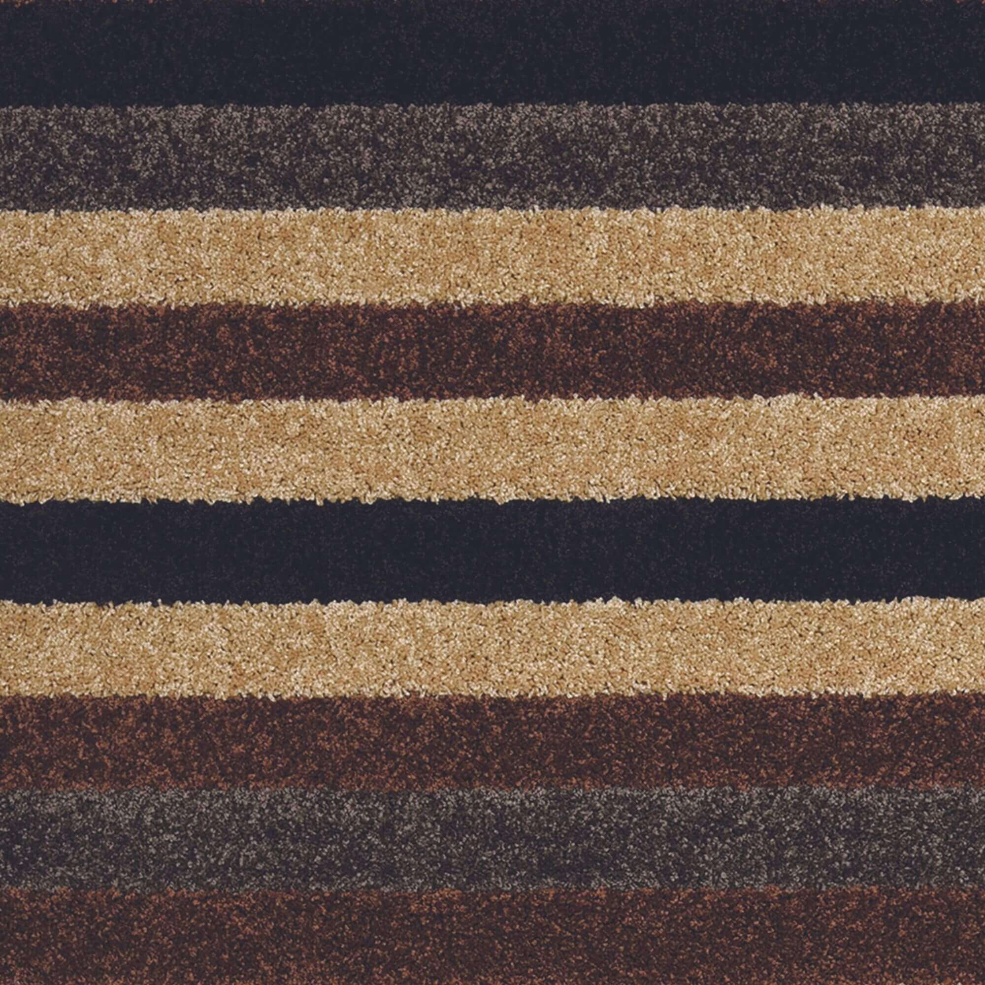 Linea Striped Caramel Washable Rug