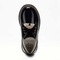 Lelli Kelly Leah Chunky Rainbow Lace Up School Shoes Patent Miss LK