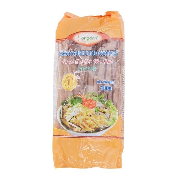 LONGDAN Ha Noi Amber Rice Noodles Banh Da Do Hanoi 400g