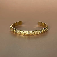 Helia Luxe 18k Gold Plated Celestial Bangle