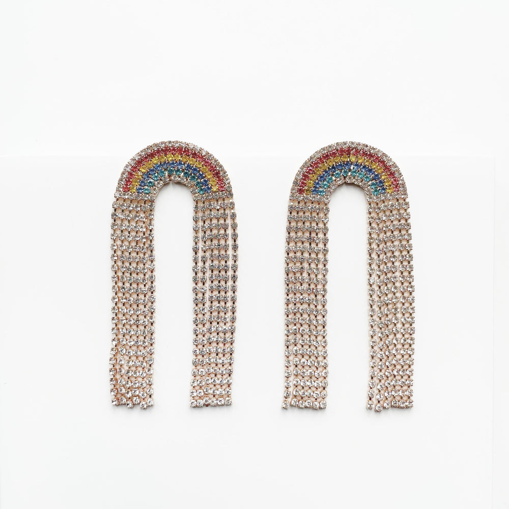 Lexis Statement Rainbow Cascade Earrings