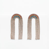 Lexis Statement Rainbow Cascade Earrings