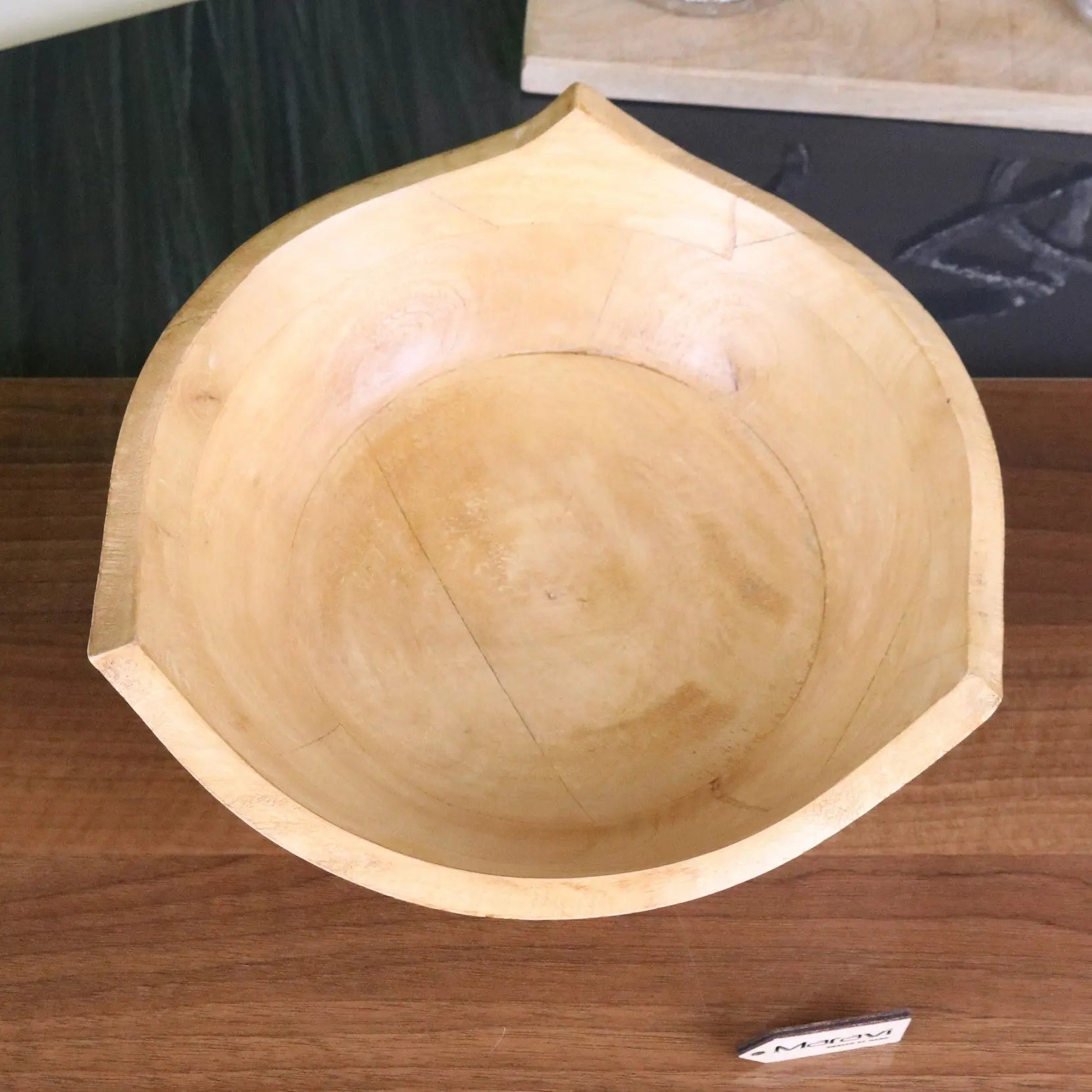 Lailak Three Point Large Wooden Fruit Bowl