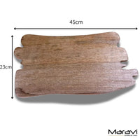 Lakora Handmade Mango Wood Serving Board - 45cm Rustic Charm