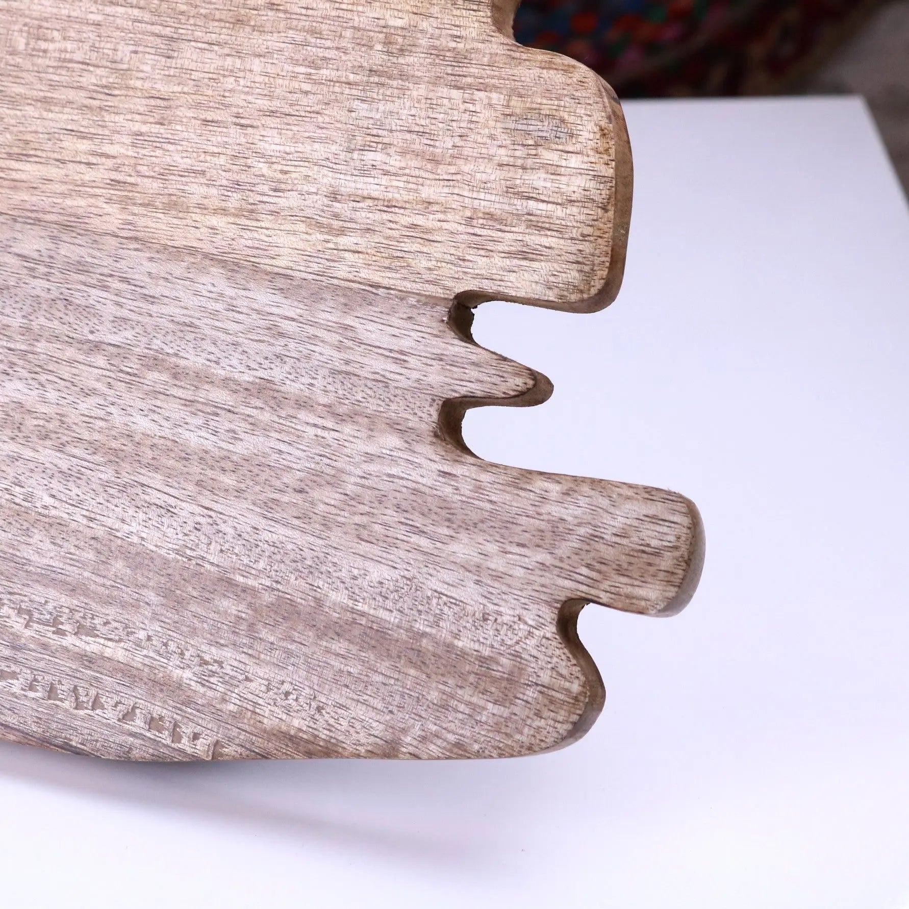 Lakora Handmade Mango Wood Serving Board - 45cm Rustic Charm