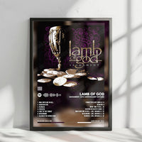 Lamb of God "Sacrament  " Album Cover Poster - with Complete Tracklist