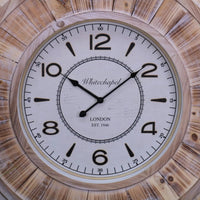 Large Square Wall Clock 80cm Antique Style