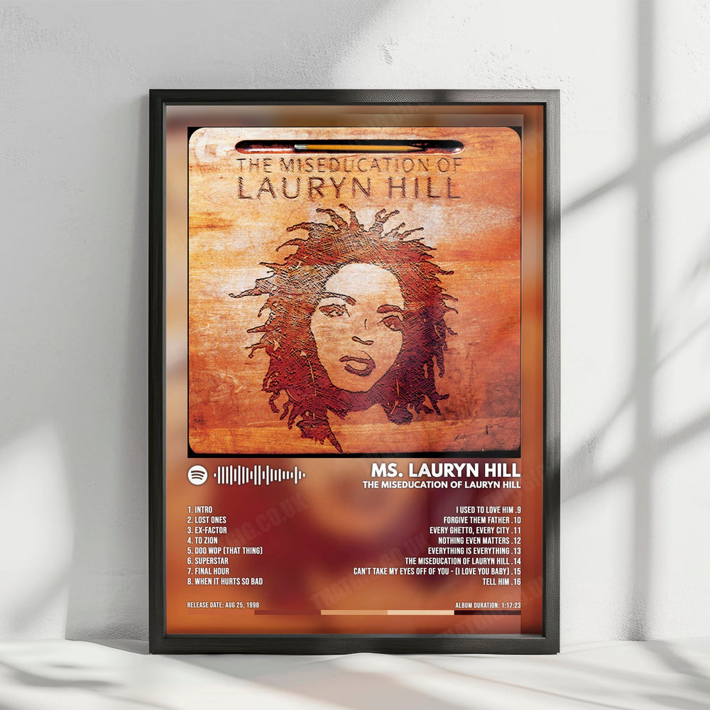 Lauryn Hill "The Miseducation of Lauryn Hill" Album Cover Poster - with Complete Tracklist