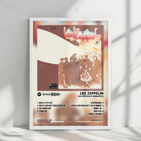 Led Zeppelin "II" Album Cover Poster - with Complete Tracklist