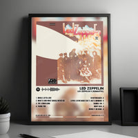 Led Zeppelin "II" Album Cover Poster - with Complete Tracklist