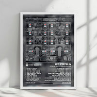 Led Zeppelin "Physical Graffiti" Album Cover Poster - with Complete Tracklist