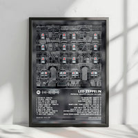 Led Zeppelin "Physical Graffiti" Album Cover Poster - with Complete Tracklist