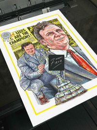 Don Revie Leeds 1974 First Division Champions Football Print