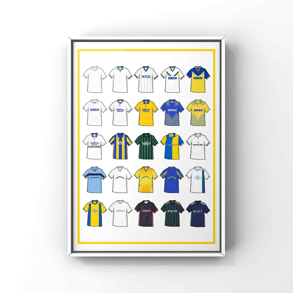 Leeds Retro Shirts Football Print