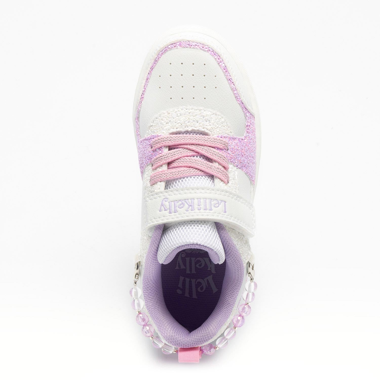 Lelli Kelly Girls Gioiello Scarpa  - Lilac and White Charm with Bracelet Trainers