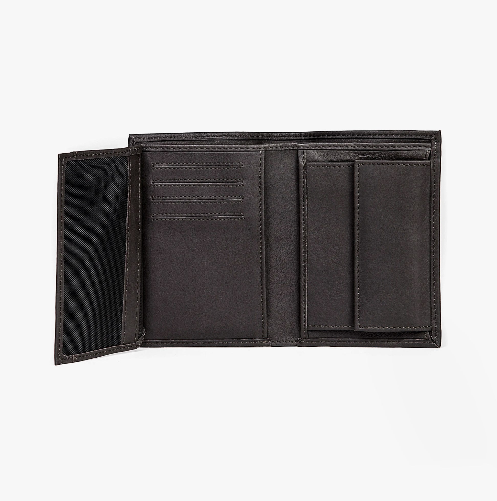 Levi's VINTAGE TWO HORSE VERTICAL COIN Mens Wallet Brown