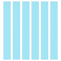 Light Blue Paper Chain Card Strips. 5 Meter / 16 Feet Long. Wedding Party Decor