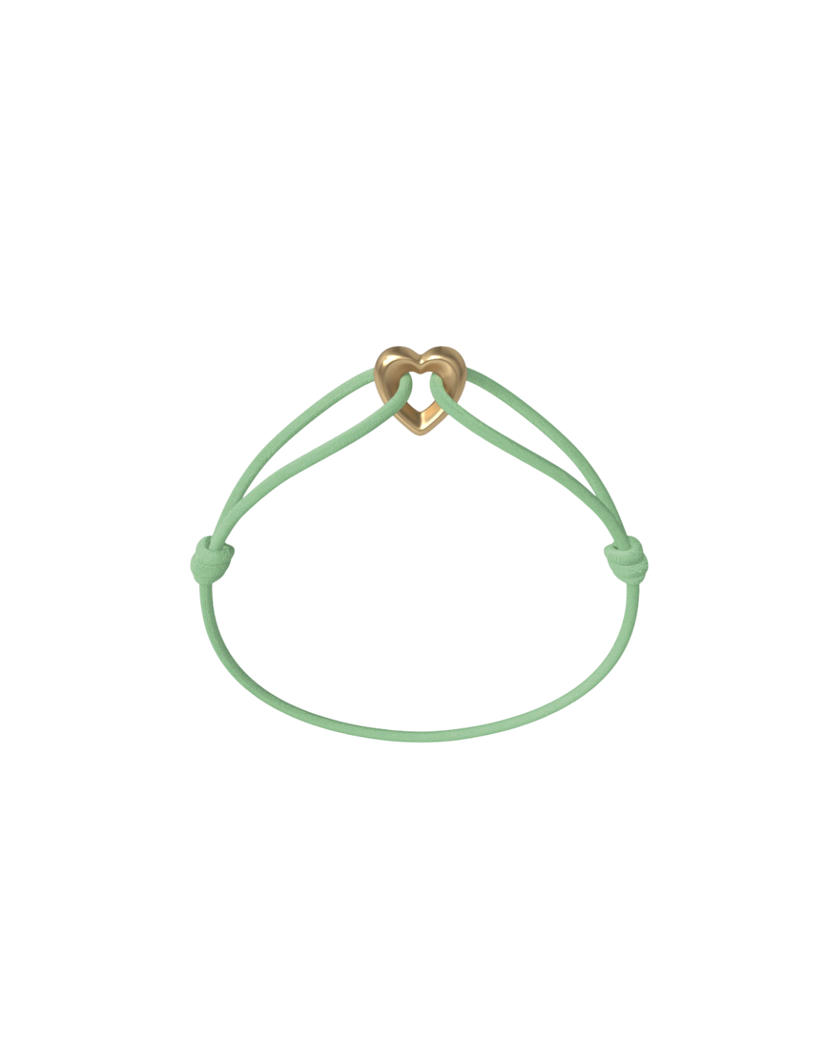 Golden Heart Cord Bracelet