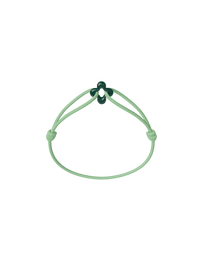 Mini Green Clover Cord Bracelet