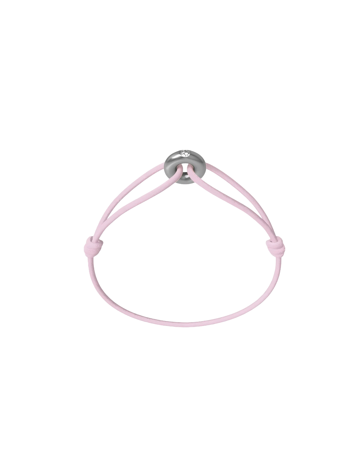 Mini Silver Soho Diamond Cord Bracelet