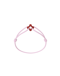 Mini Red Clover Cord Bracelet