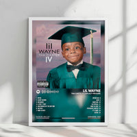 Lil Wayne "Tha Carter IV" Album Cover Poster - with Complete Tracklist