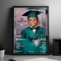 Lil Wayne "Tha Carter IV" Album Cover Poster - with Complete Tracklist